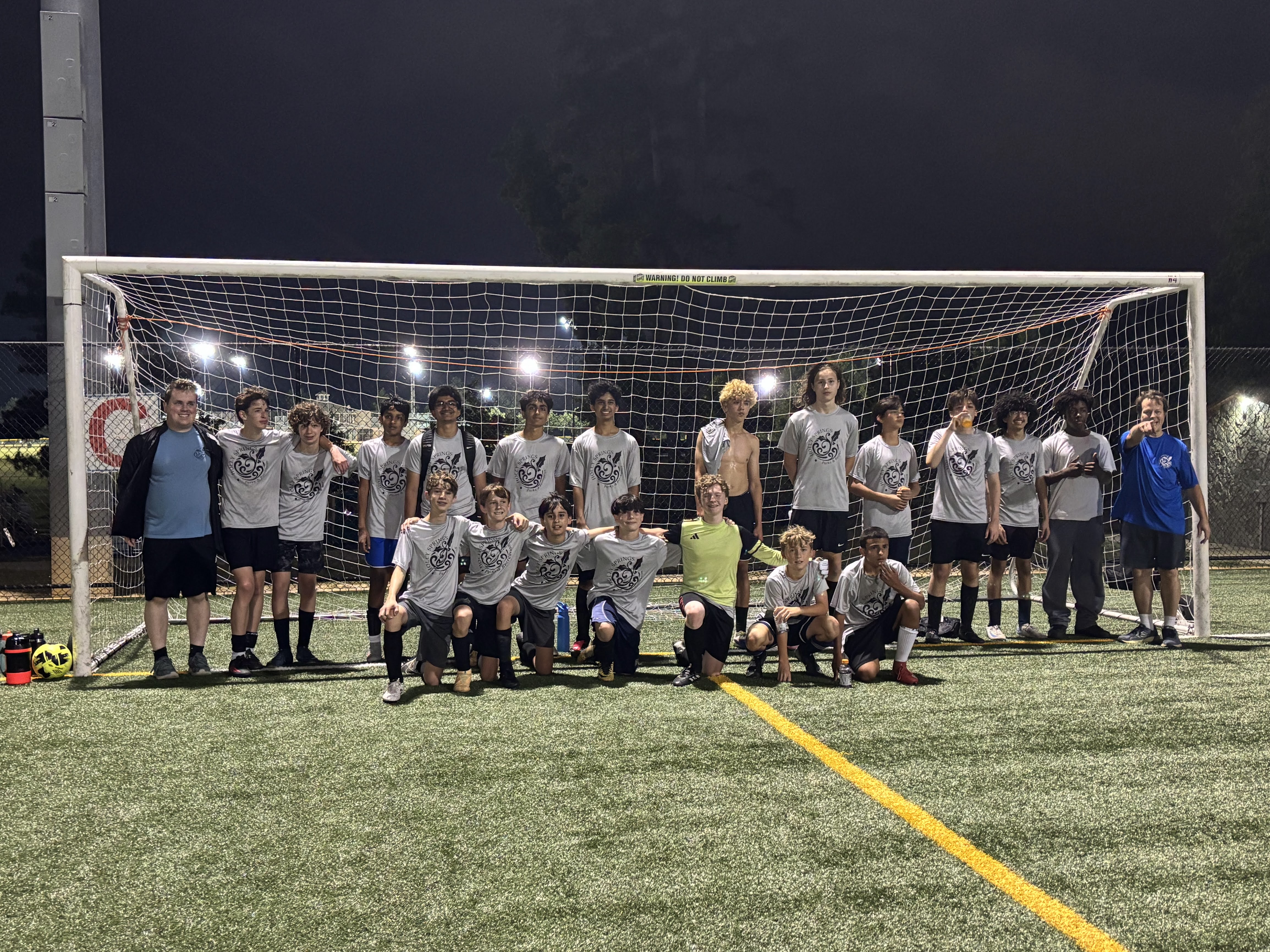 Holly Springs team photo with Coach Will